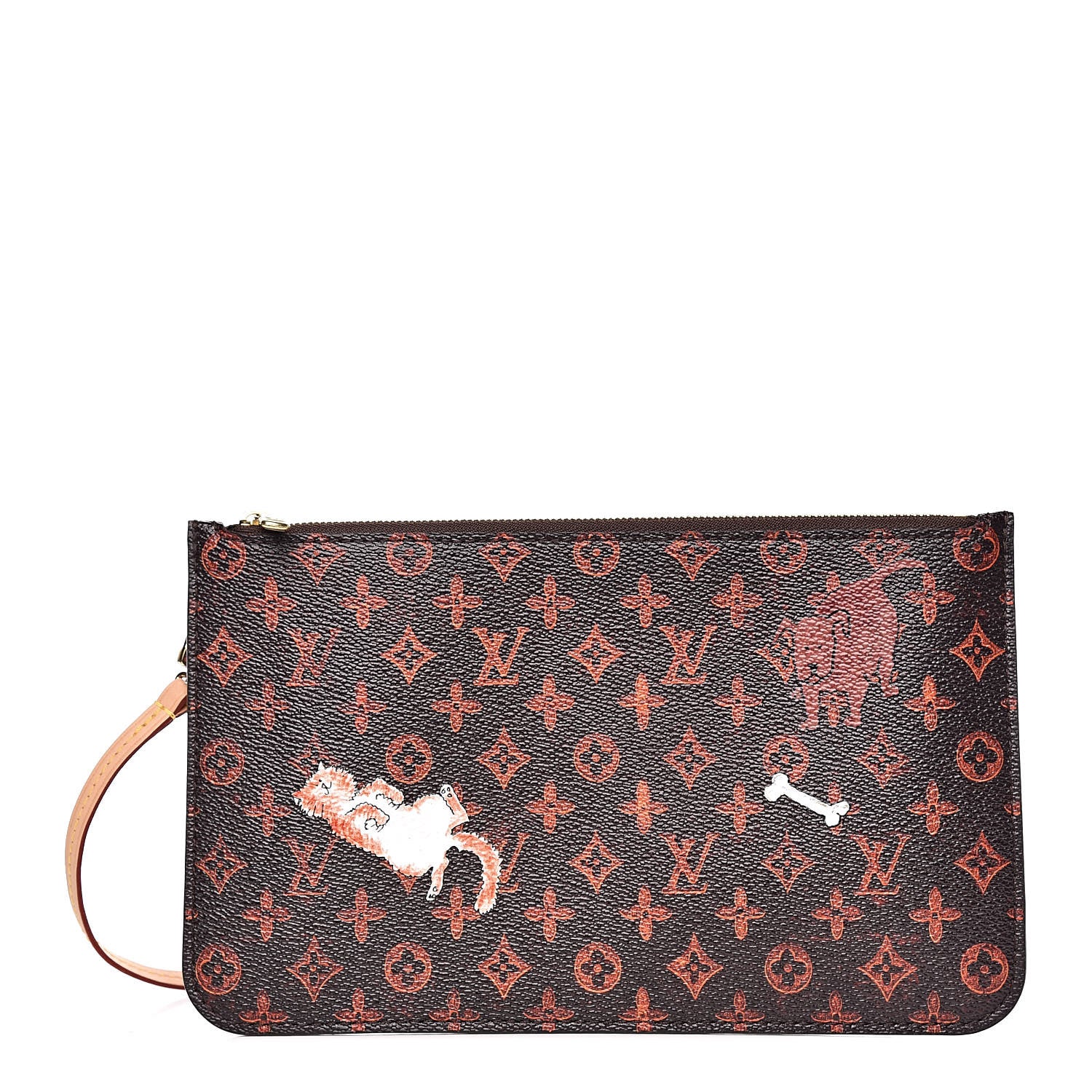 Louis Vuitton Catogram Neverfull MM GM Pochette Marron 1 of 7