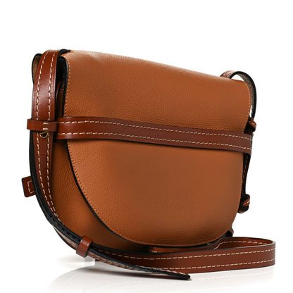 Loewe Grained Calfskin Small Gate Crossbody Bag Caramel Pecan 3 of 11