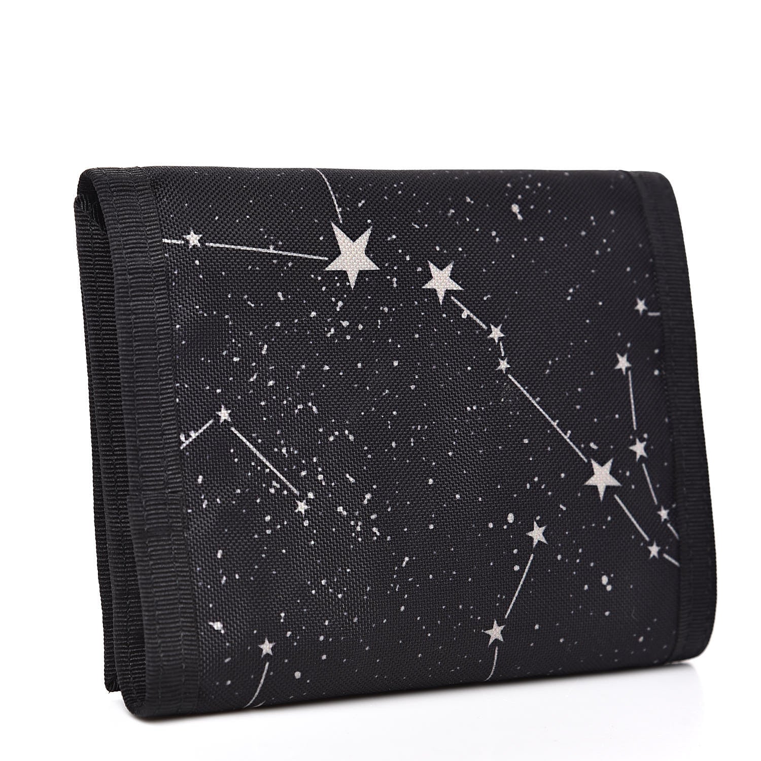 Saint Laurent Nylon Constellation Print Tiny Buffalo Wallet Black 3 of 7