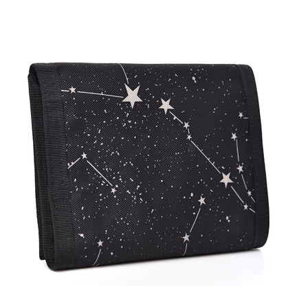 Saint Laurent Nylon Constellation Print Tiny Buffalo Wallet Black 3 of 7