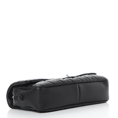 Chanel Caviar Quilted Jumbo Easy Flap Black 4 of 10