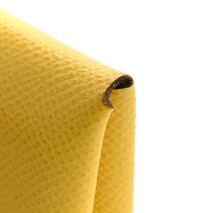 Hermes Epsom Calvi Duo Card Case Jaune De Naples 9 of 10