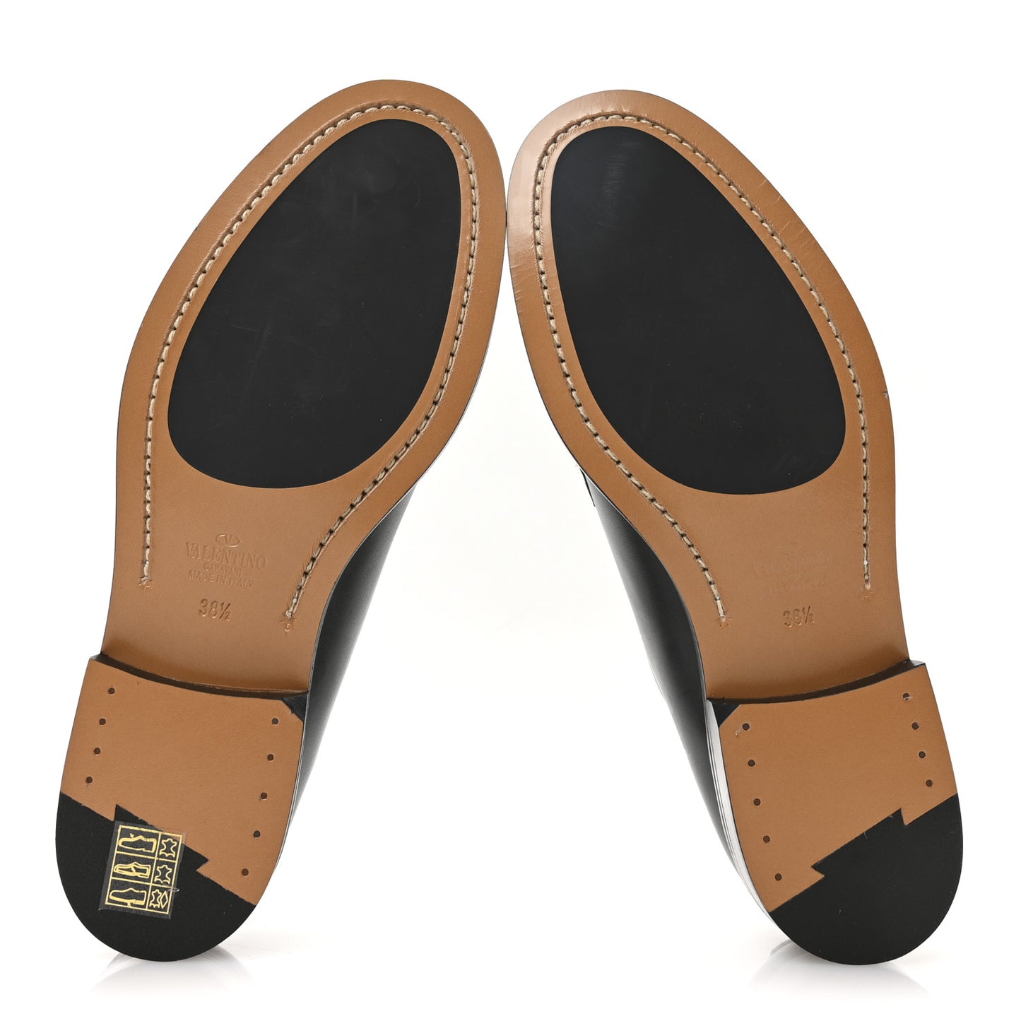 Calfskin Womens Derby Loafers 38.5 Black
