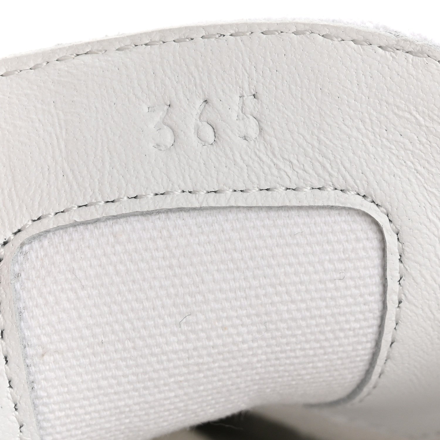 Hermes Canvas Embroidered Innocent Sneakers 36.5 White 9 of 11
