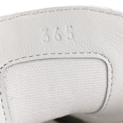 Hermes Canvas Embroidered Innocent Sneakers 36.5 White 9 of 11
