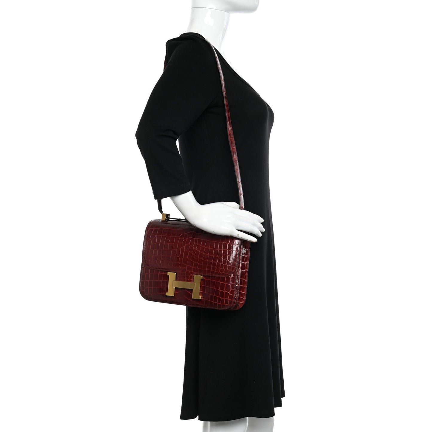 Shiny Niloticus Crocodile Constance 24 Rouge H