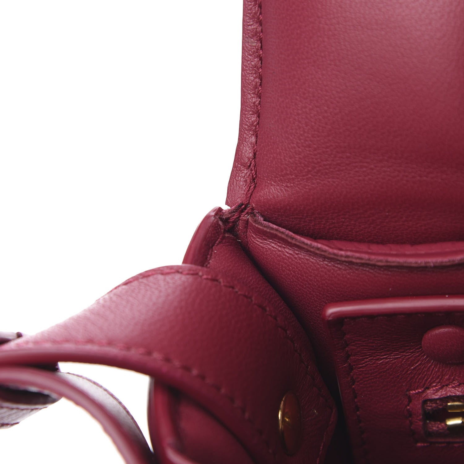 Bottega Veneta Paper Calfskin Maxi Intreccio Padded Cassette Crossbody Bag Amaranto 11 of 11