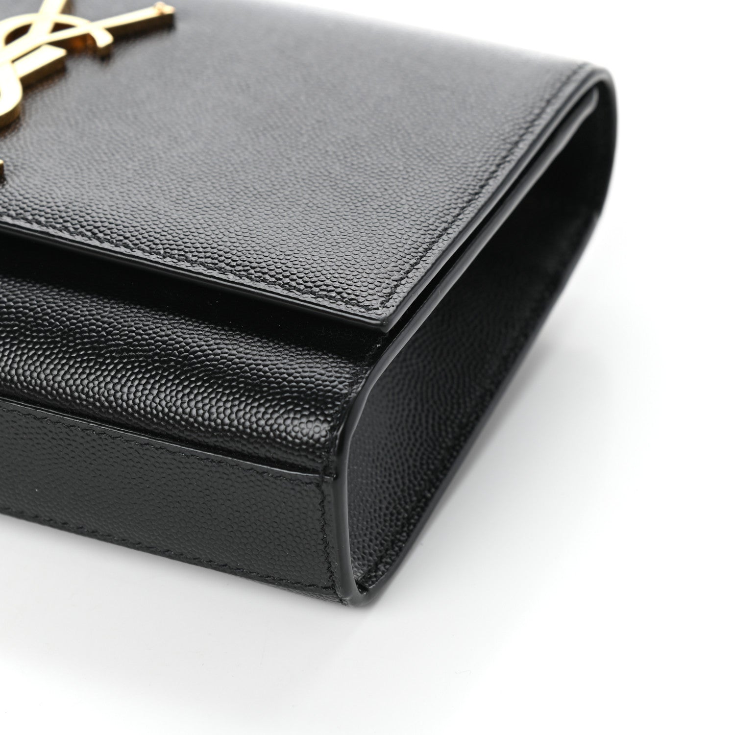 Saint Laurent Grain De Poudre Small Monogram Kate Satchel Black 8 of 8