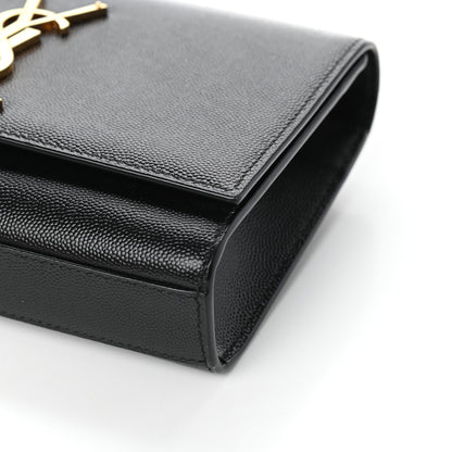 Saint Laurent Grain De Poudre Small Monogram Kate Satchel Black 8 of 8