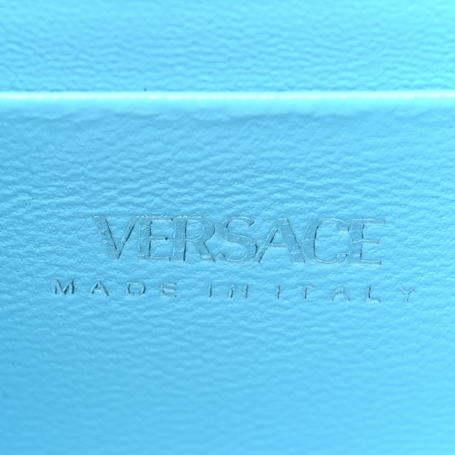Versace Satin Crystal Studded Mini La Medusa Bag Blue 6 of 9