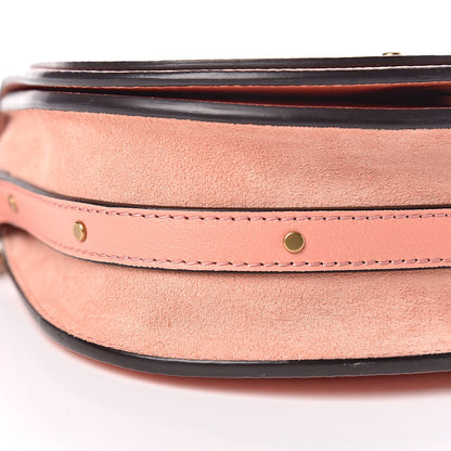 Chloe Calfskin Suede Small Nile Bracelet Bag Ideal Blush 12 of 15