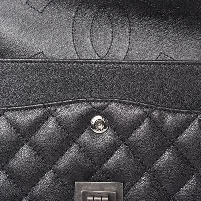 Chanel Metallic Sheepskin Quilted 2.55 Reissue 225 Flap Black 11 of 12