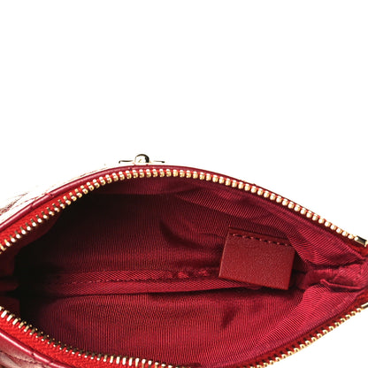 Chanel Aged Calfskin Quilted Small Reissue Cosmetic Case Red 6 of 9