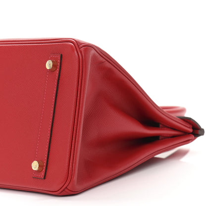 Hermes Epsom Birkin 30 Rouge Casaque 10 of 11
