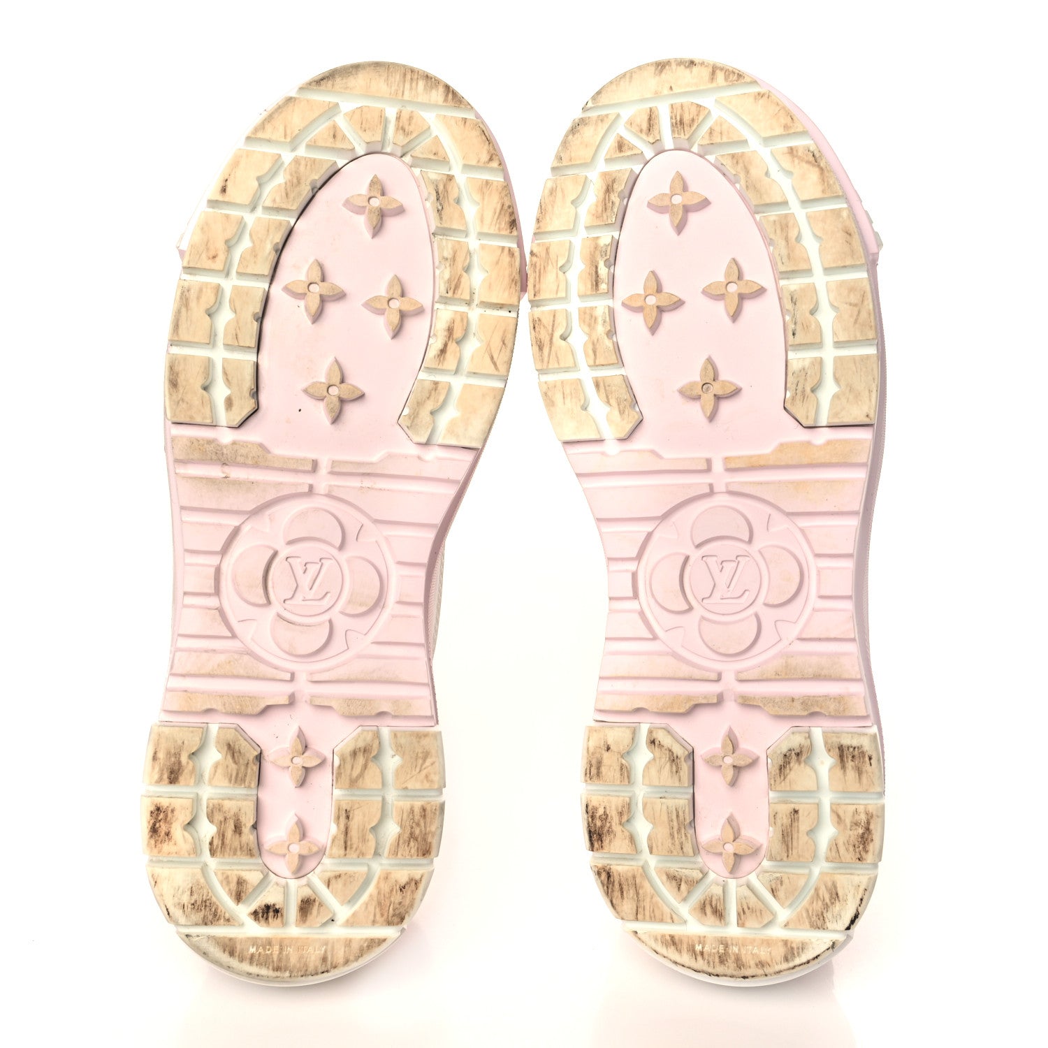 Louis Vuitton Canvas LV Squad Sneakers 39 White Pink 5 of 10