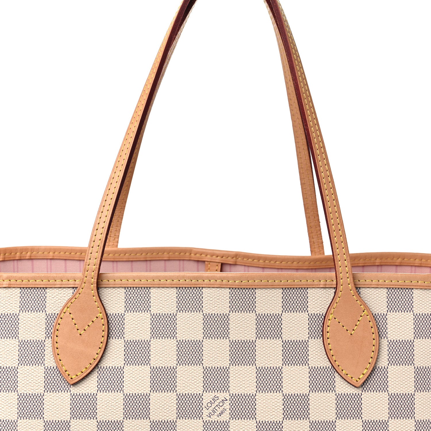 Louis Vuitton Damier Azur Neo Neverfull MM Rose Ballerine 11 of 12