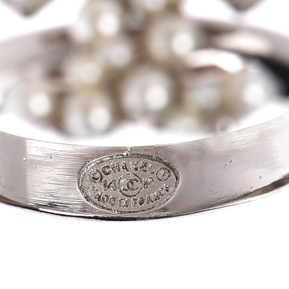 Chanel Pearl CC Ring 7 Silver 5 of 5