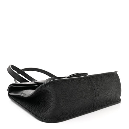 Hermes Taurillon Clemence Halzan 25 Black 6 of 11