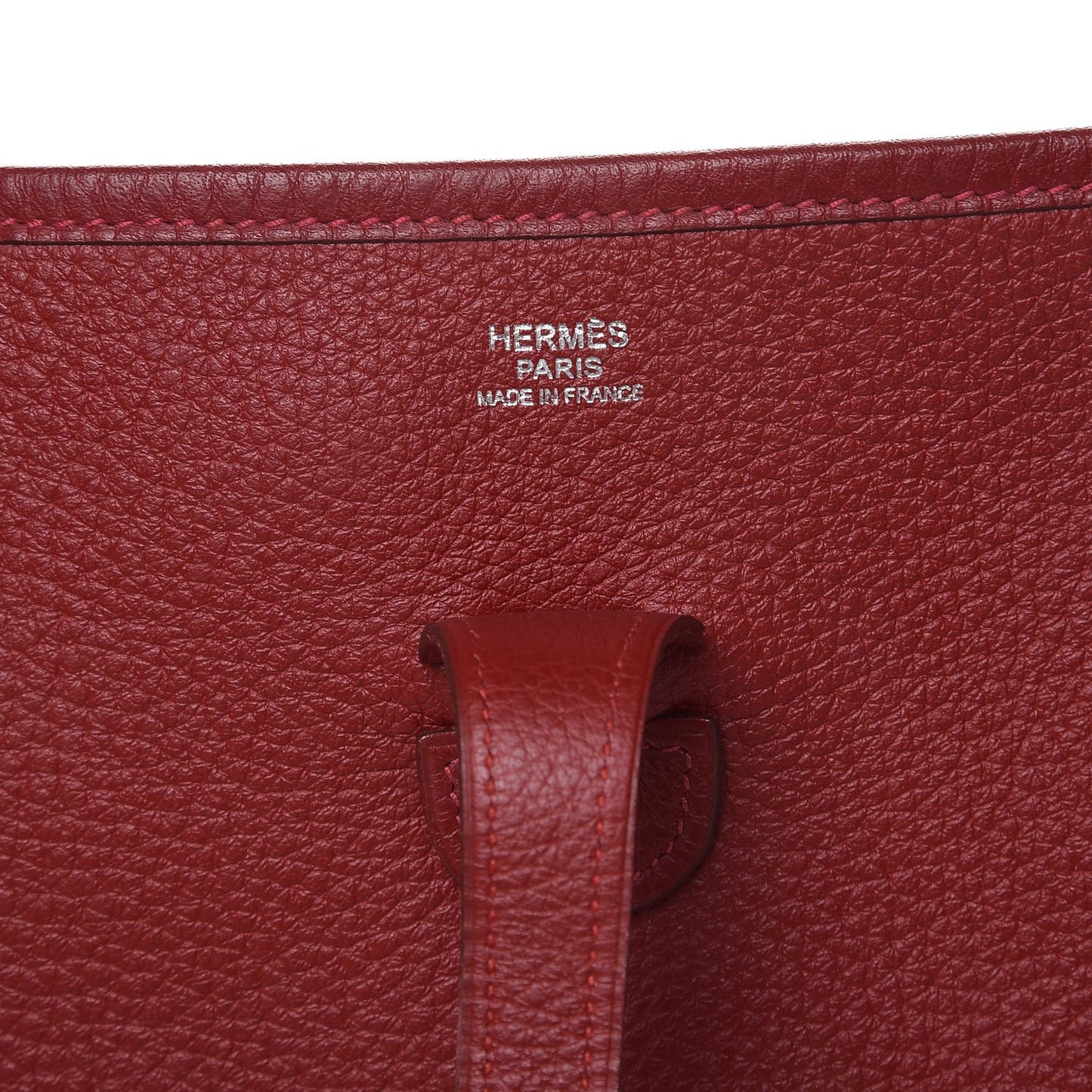 Taurillon Clemence Evelyne II PM Rouge Garance