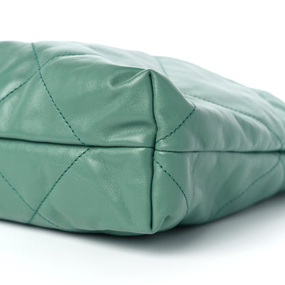 Chanel Shiny Calfskin Quilted Chanel 22 Green 10 of 10