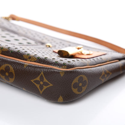 Louis Vuitton Monogram Perforated Pochette Accessories Bag Green 9 of 11
