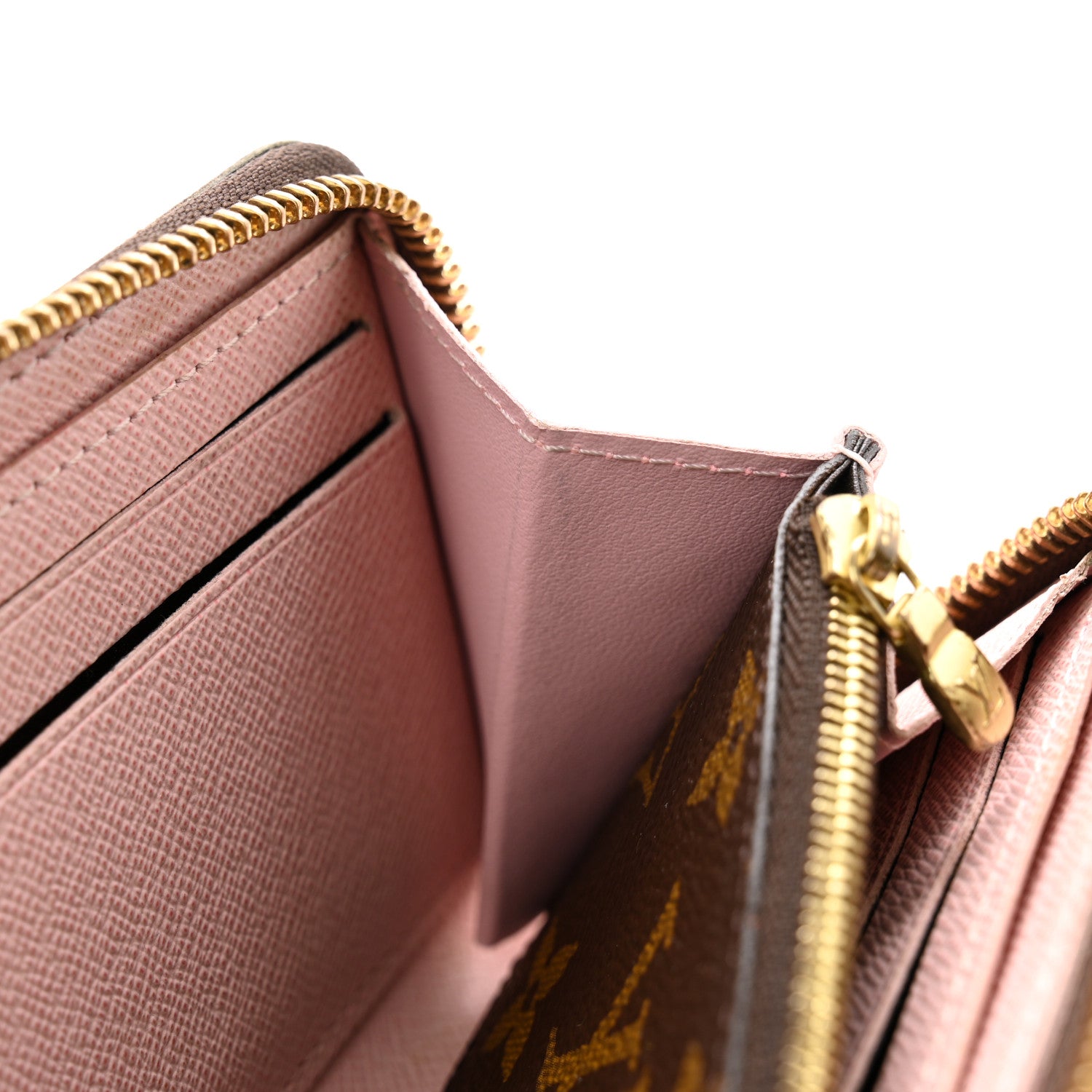 Louis Vuitton Monogram Clemence Wallet Rose Ballerine 10 of 15