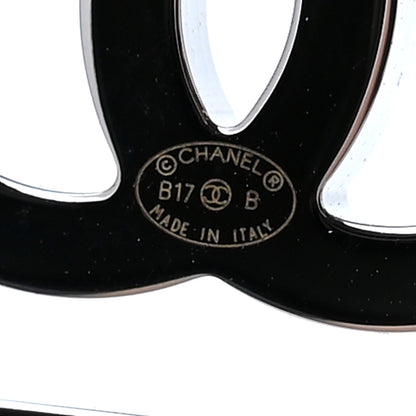 Chanel Ruthenium Crystal Perfume Bottle CC Brooch Iridescent Blue 4 of 5