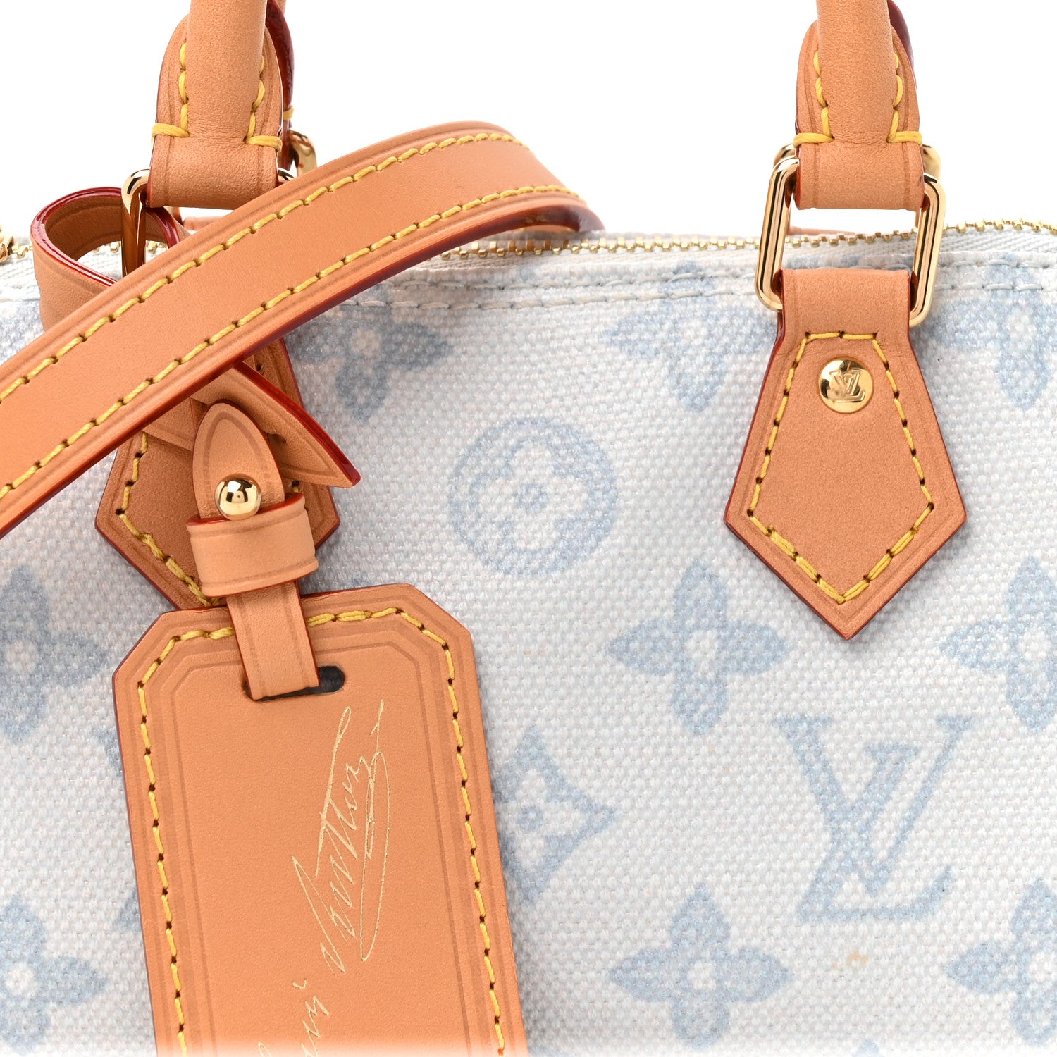 Louis Vuitton Monogram Origine Nano Speedy Bleu Courrier 7 of 9