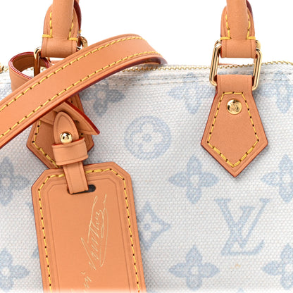 Louis Vuitton Monogram Origine Nano Speedy Bleu Courrier 7 of 9