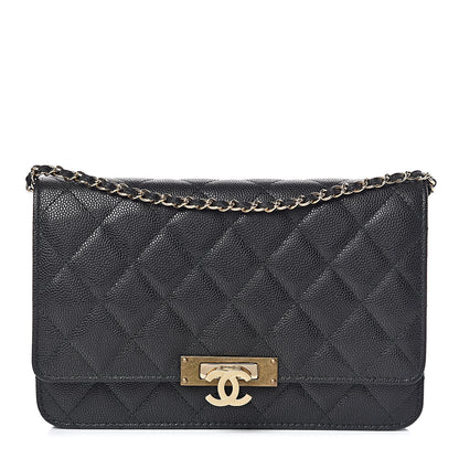 Chanel Caviar Quilted Golden Class Wallet On Chain WOC Black 1 of 11