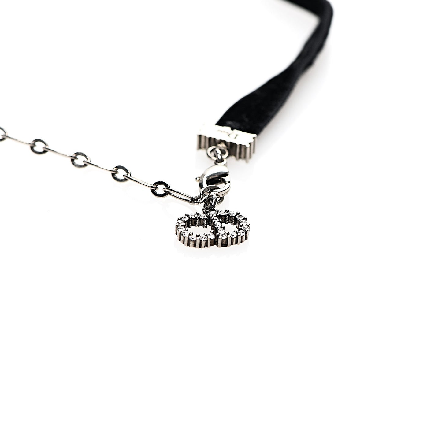 Velvet Crystal J’Adior Choker Necklace Black