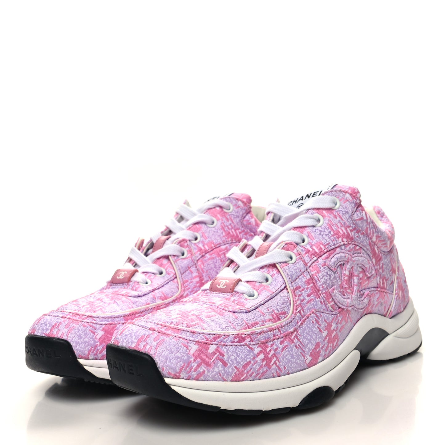 Tweed CC Sneakers 39 Pink