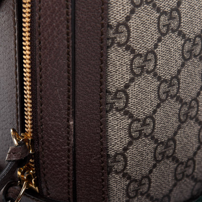 Gucci GG Supreme Monogram Web Small Ophidia Top Handle Shoulder Bag Brown 16 of 23