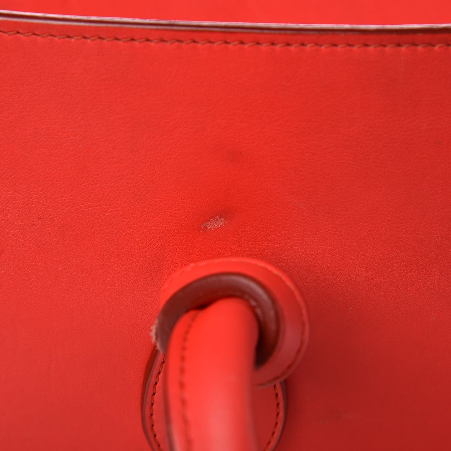 Smooth Calfskin Small Tie Knot Tote Red