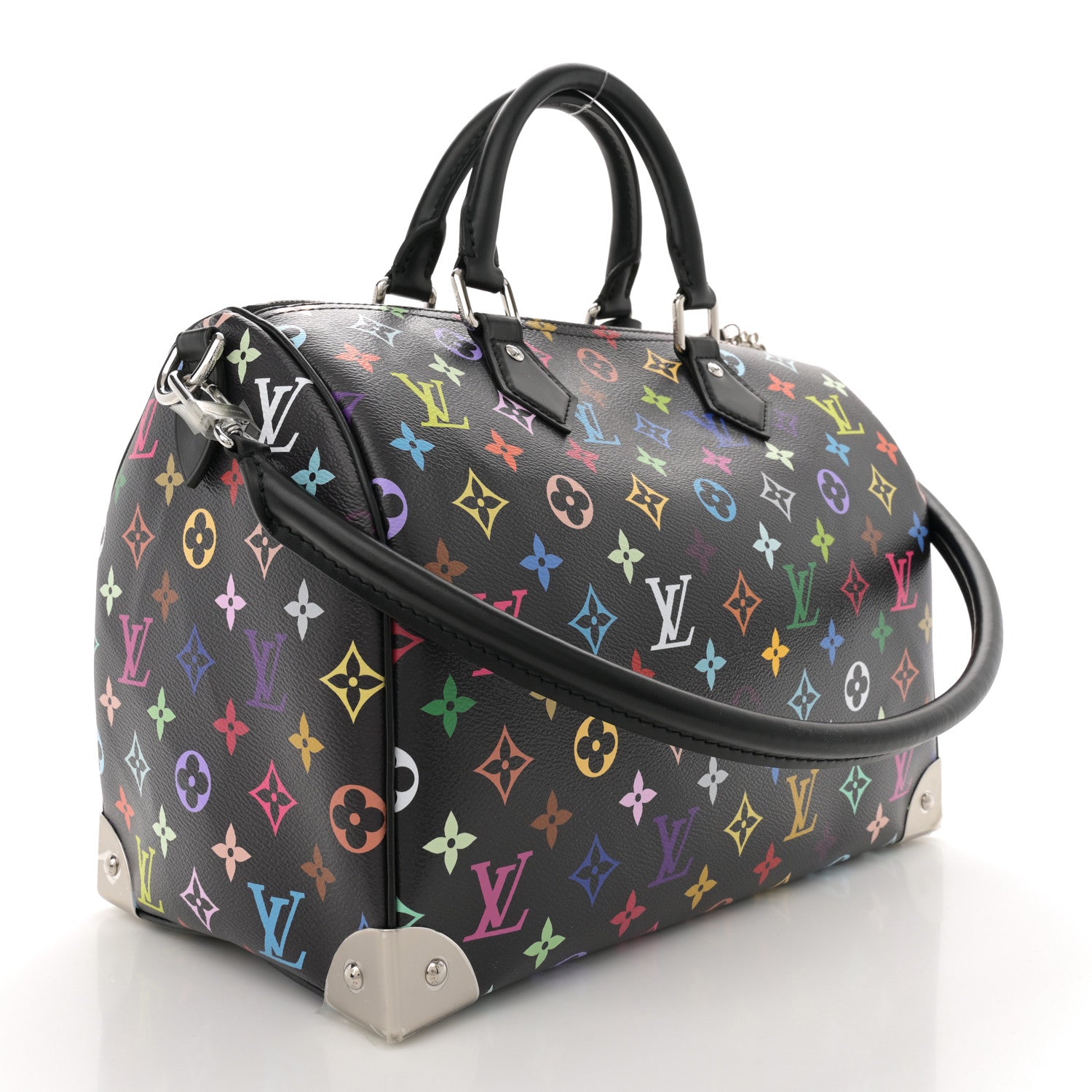 Louis Vuitton LV X TM Monogram Multicolor Speedy Soft 30 Black 3 of 10