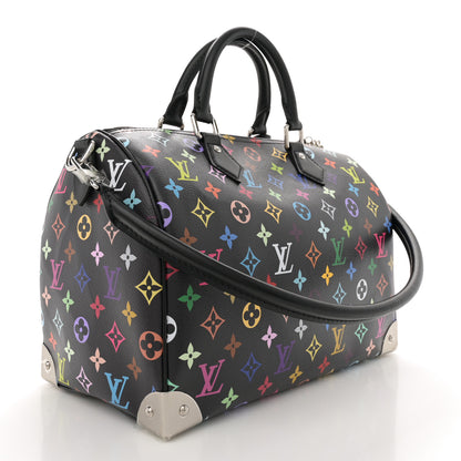 Louis Vuitton LV X TM Monogram Multicolor Speedy Soft 30 Black 3 of 10