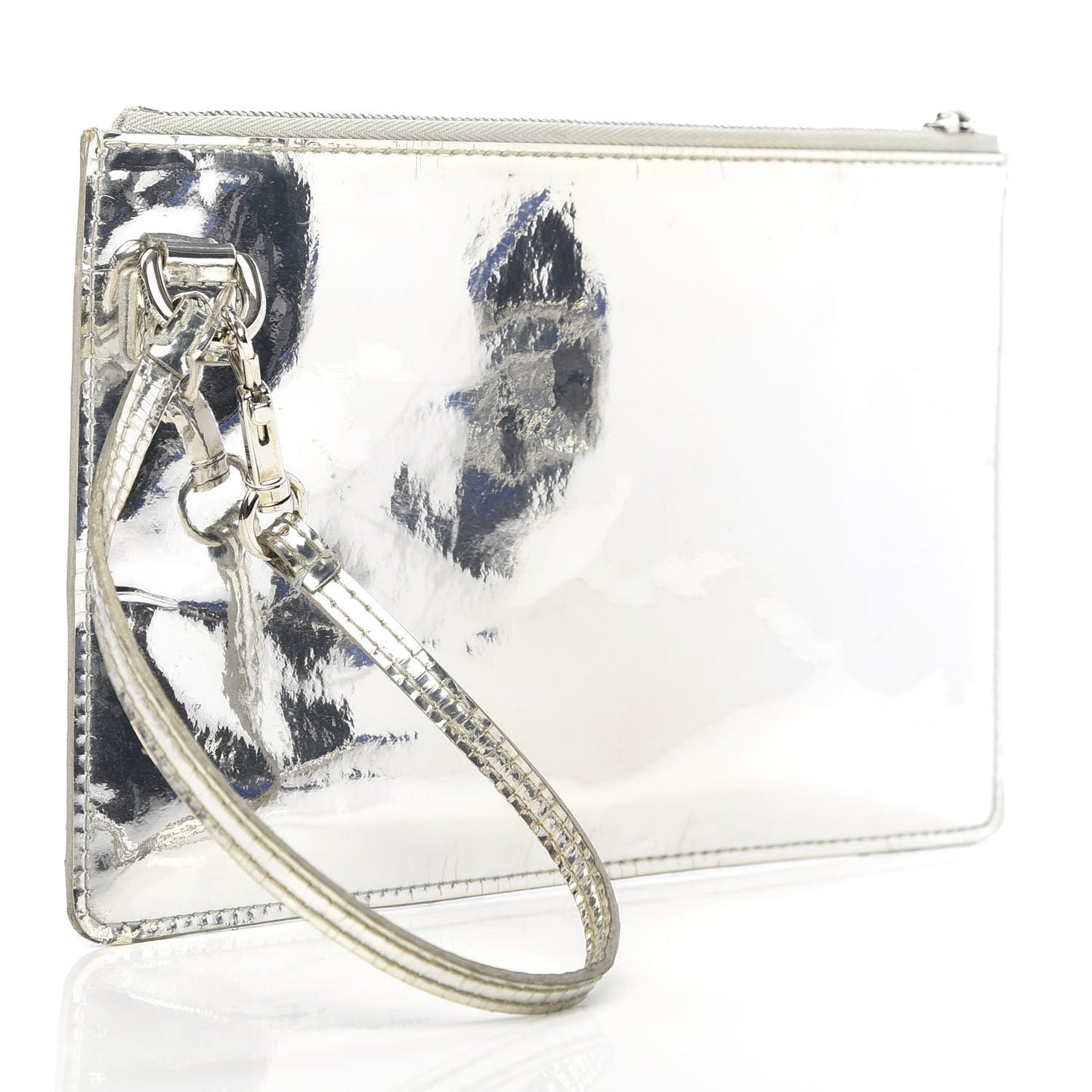 Monogram Miroir Inventeur Pochette Plat Silver