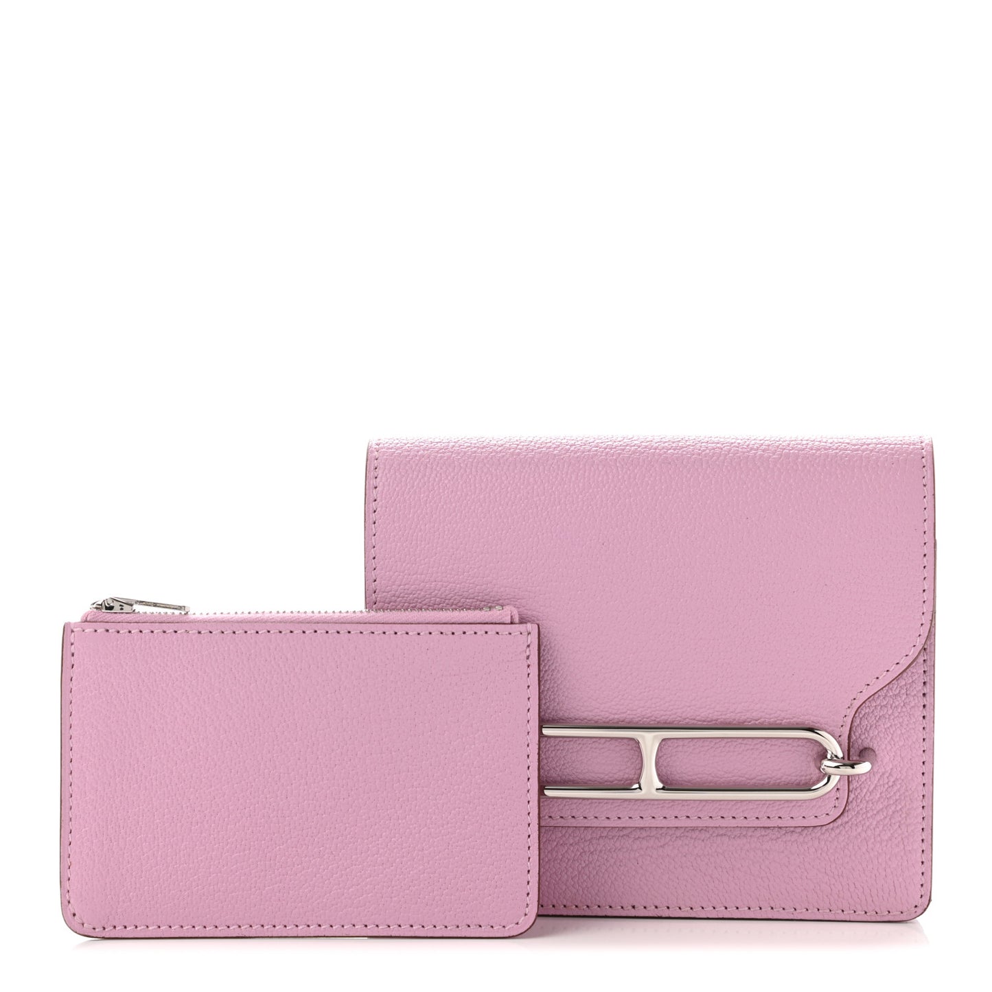 Chevre Mysore Roulis Slim Wallet Mauve Sylvestre