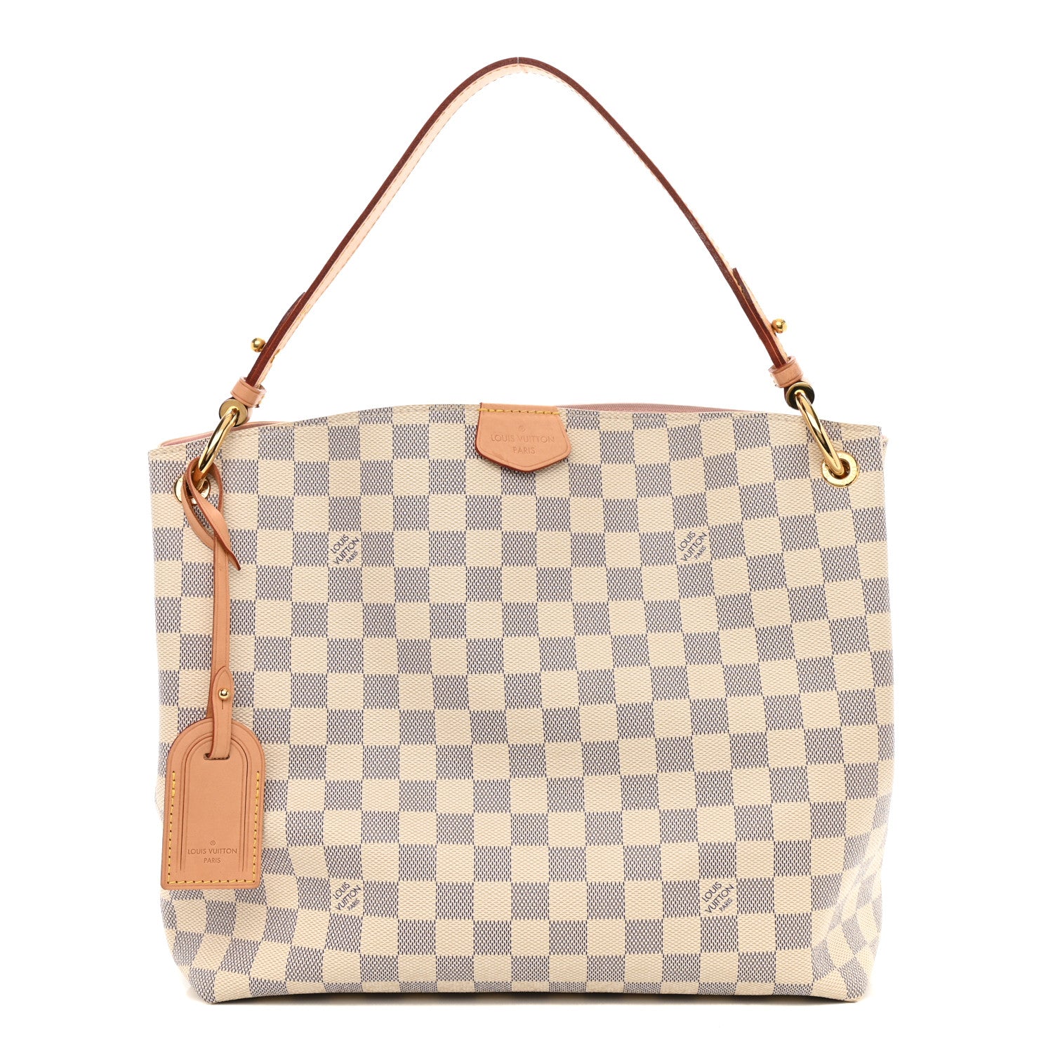 Louis Vuitton Damier Azur Graceful PM Rose Ballerine 1 of 9