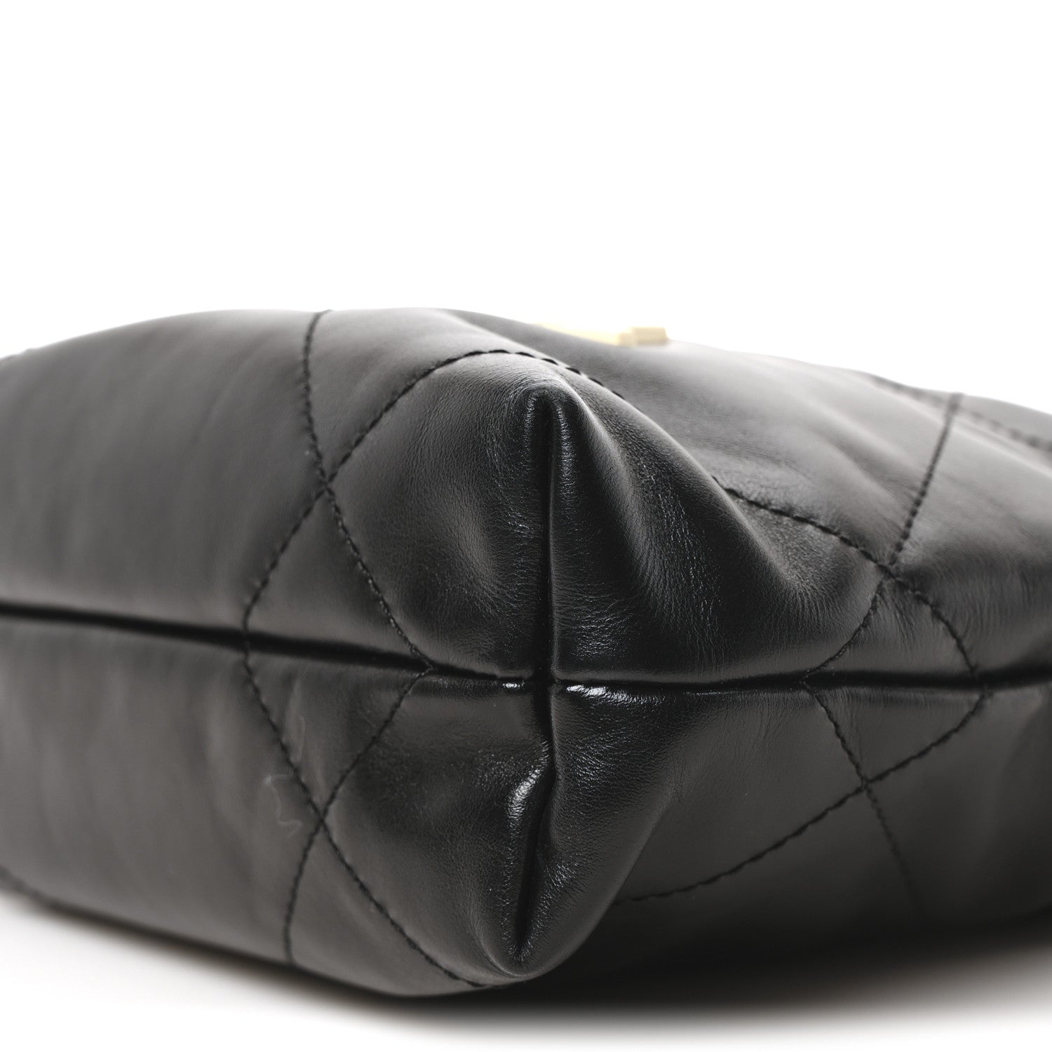 Chanel Shiny Calfskin Quilted Mini Chanel 22 Black White 10 of 10