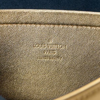Louis Vuitton Metallic Lambskin Embossed Monogram Pochette Coussin Gold 6 of 9