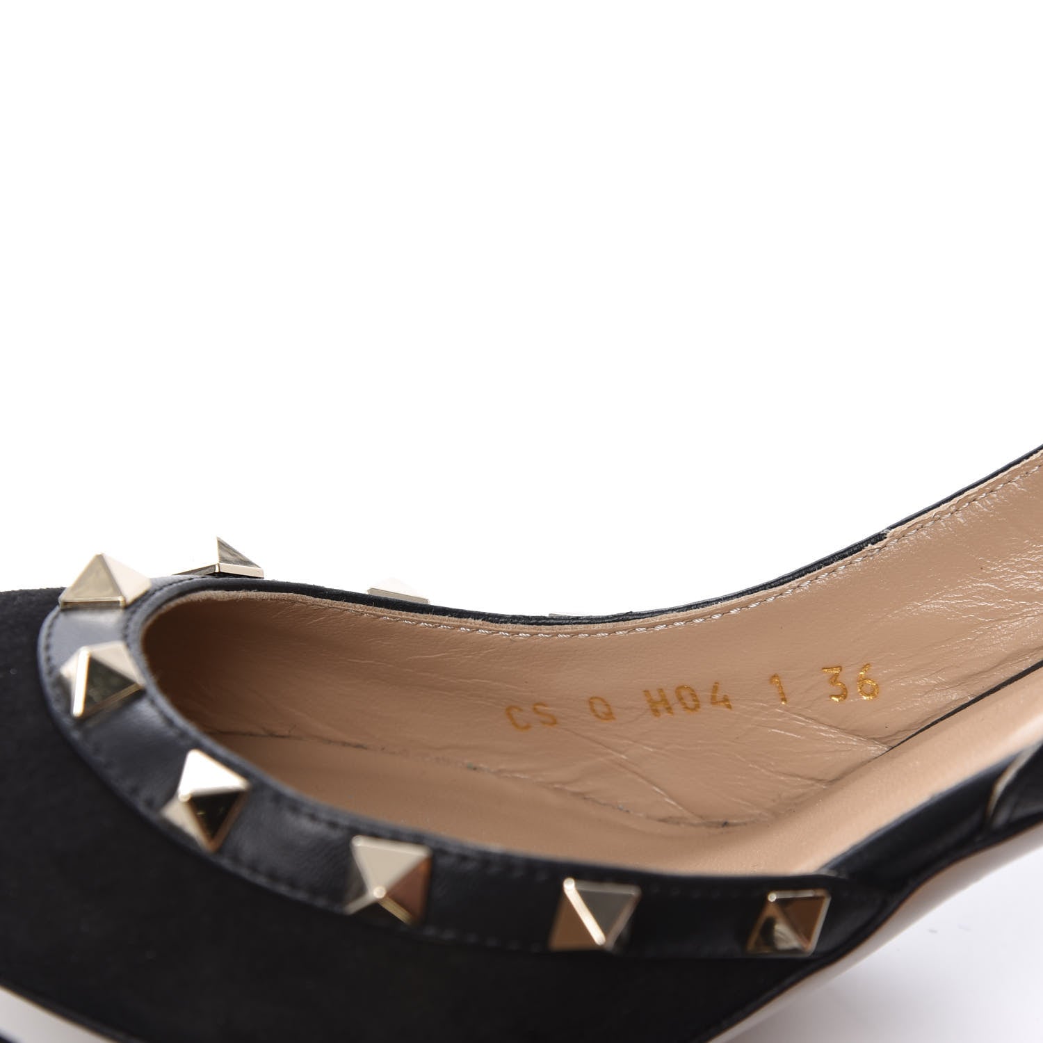 Valentino Garavani Suede Rockstud Half D'Orsay Slingback 85mm Pumps 36 Black 9 of 11