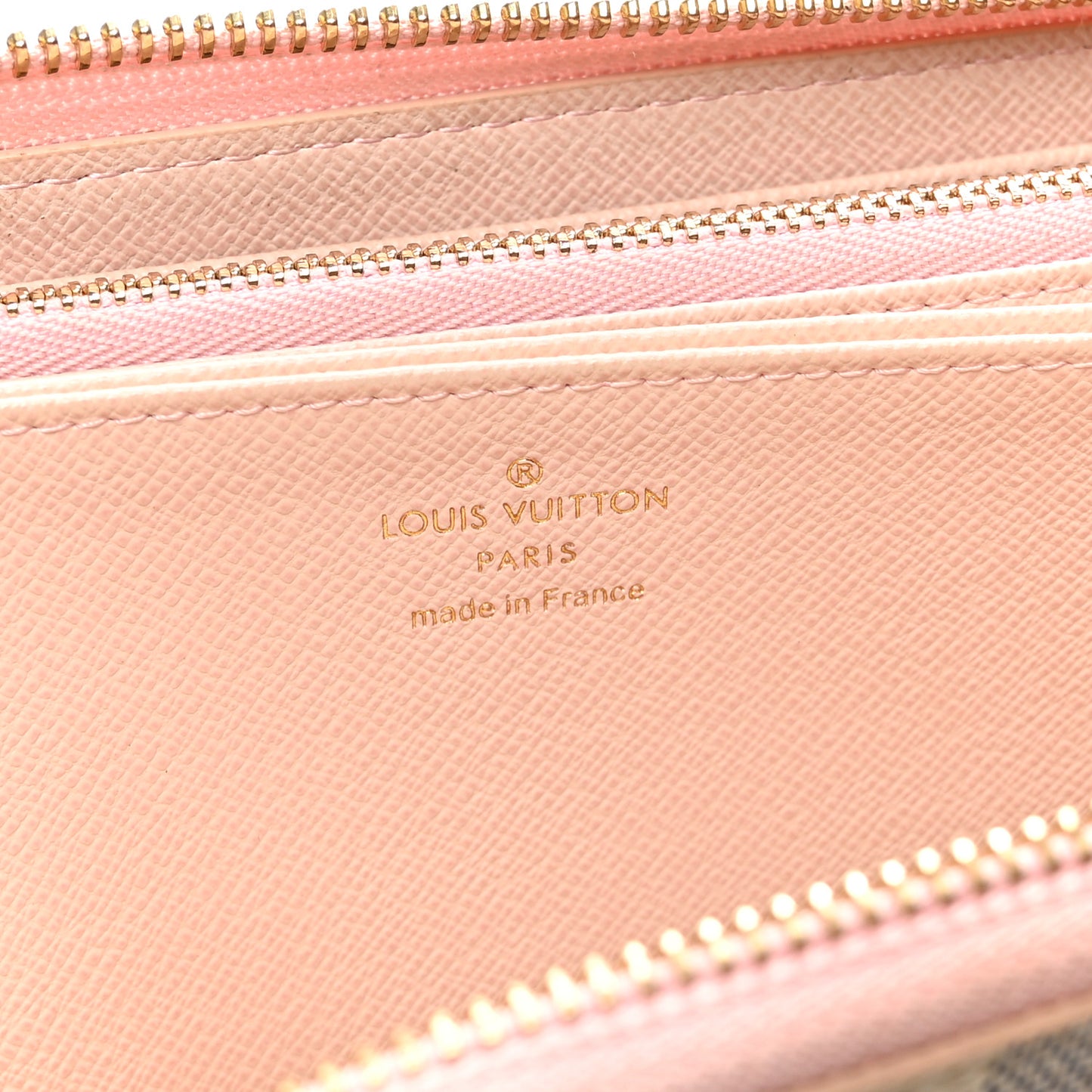 Damier Azur Zippy Wallet Rose Ballerine