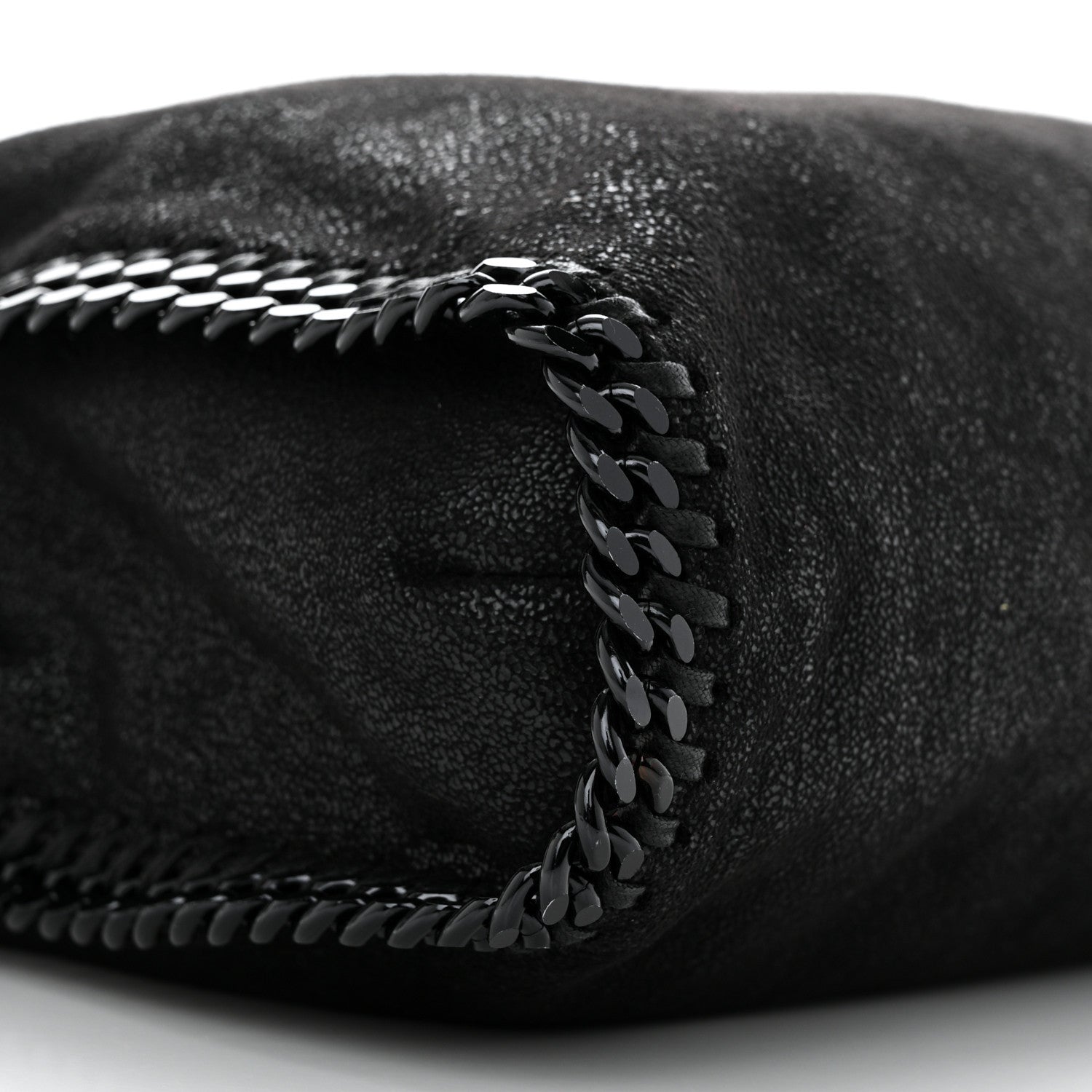 Stella McCartney Shaggy Deer Healing Power of Horses Falabella Fold Over Tote Black 9 of 10