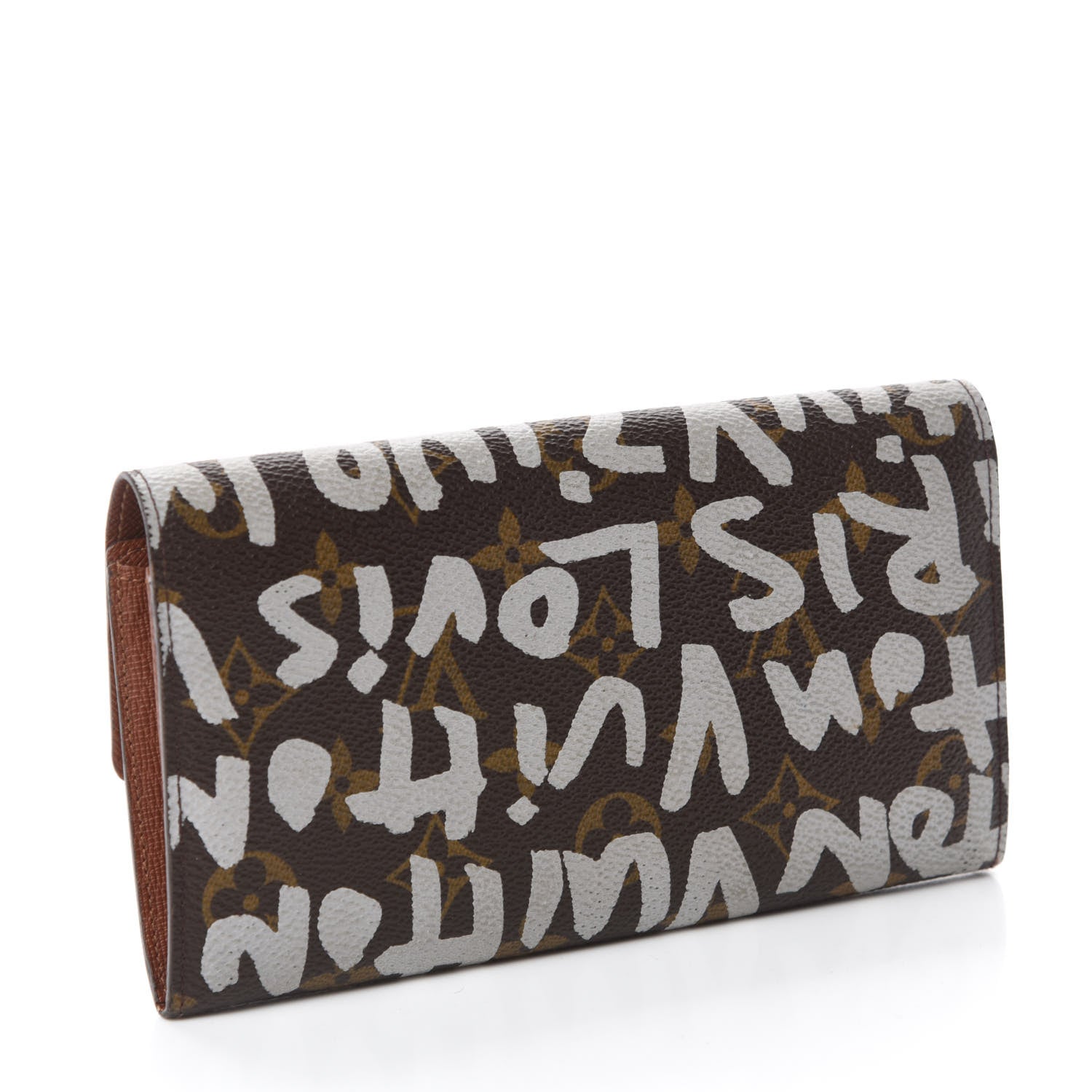 Louis Vuitton Monogram Graffiti Porte-Monnaie Wallet Silver 3 of 7
