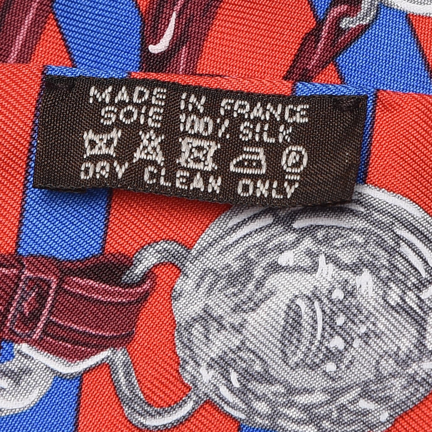 Hermes Silk Brides De Gala Bayaderes Twilly Rouge Bleu Roy Acajou 5 of 5
