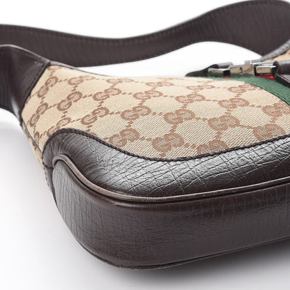 Gucci Monogram Web Small Jackie O Hobo Dark Brown 8 of 10