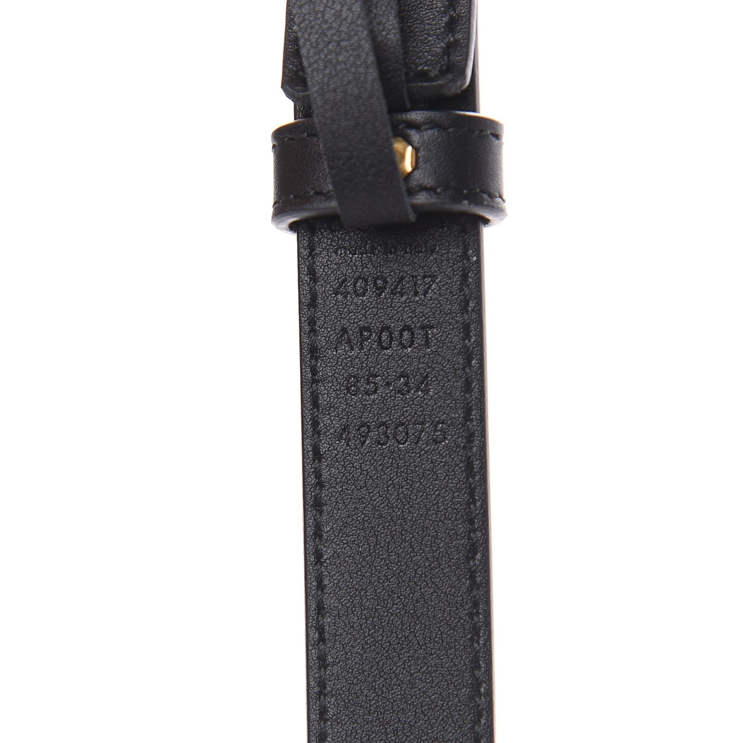 Calfskin Double G 20mm Belt 85 34 Black