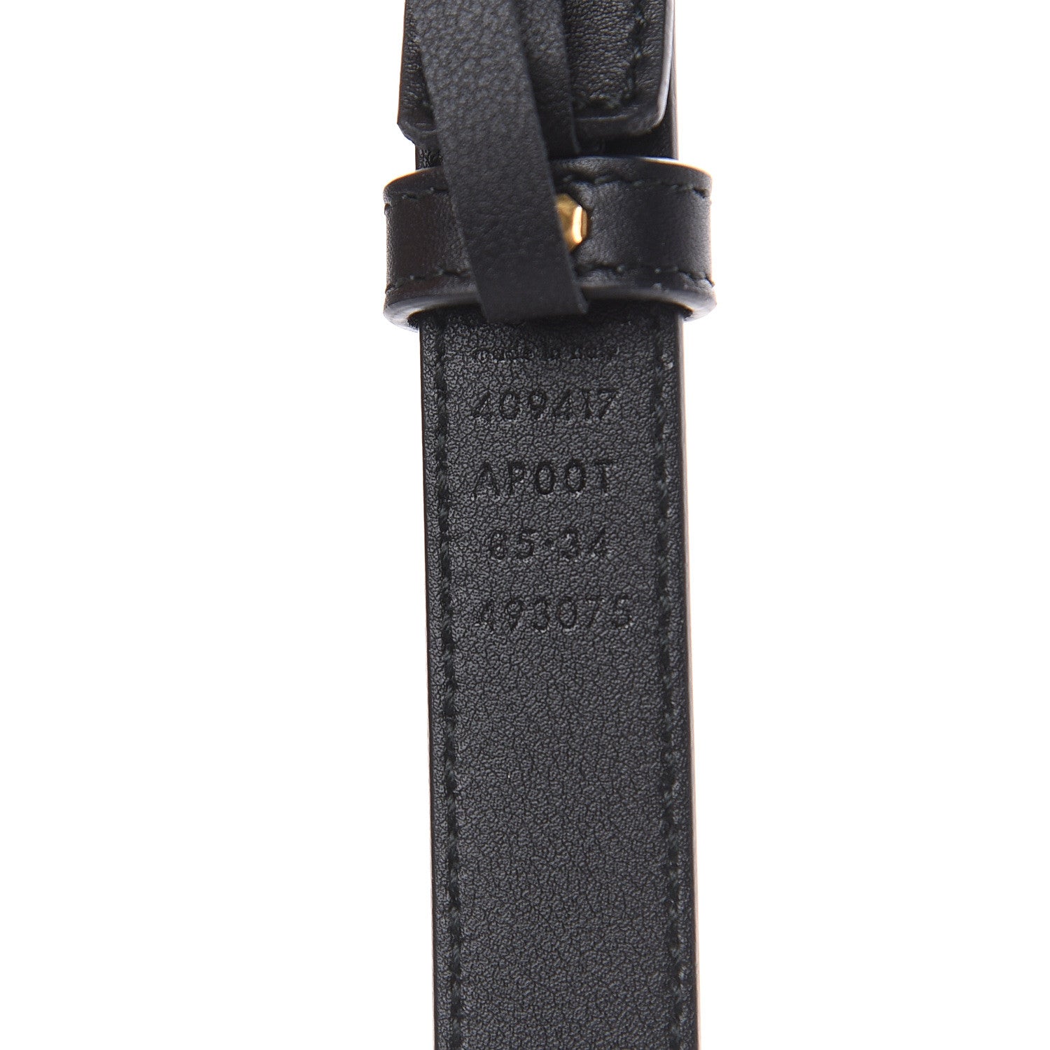 Gucci Calfskin Double G 20mm Belt 85 34 Black 4 of 6