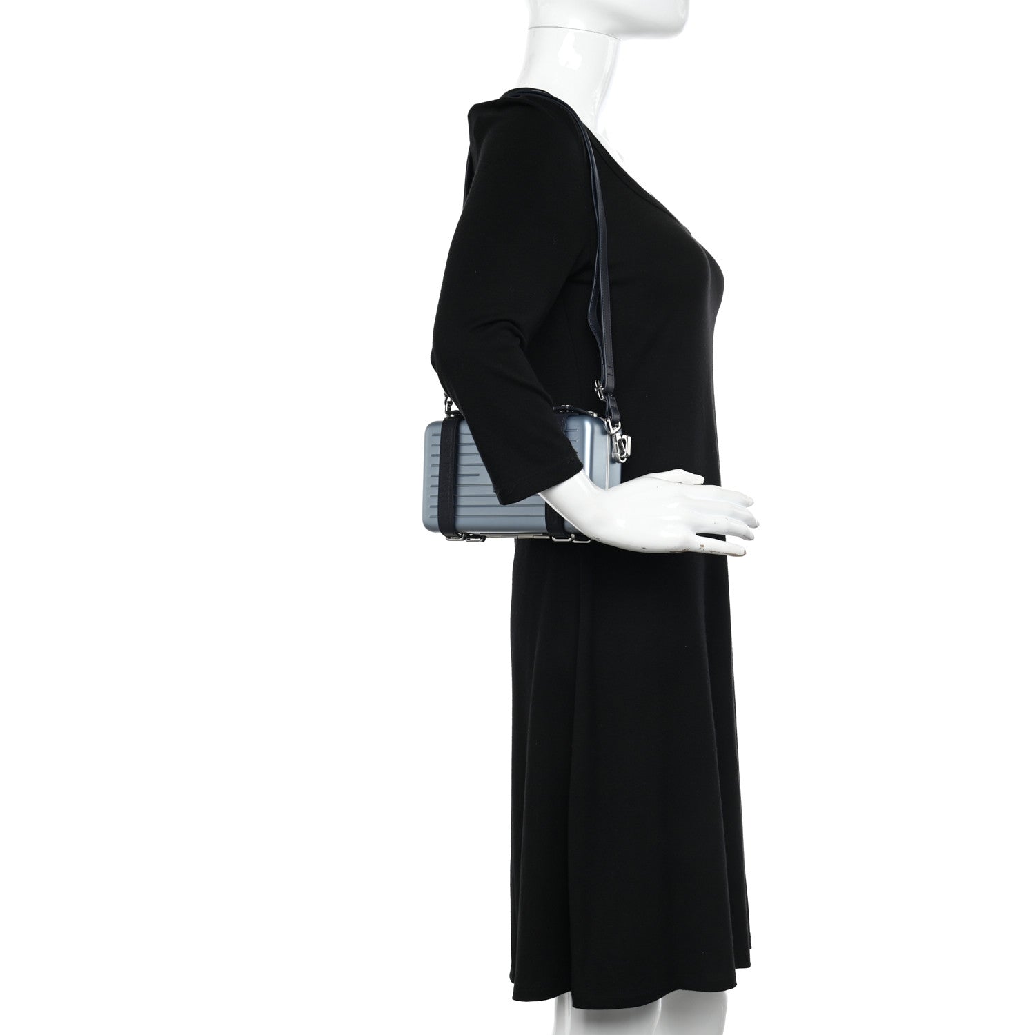 Christian Dior X RIMOWA Aluminum Personal Clutch On Strap Bleu 2 of 12